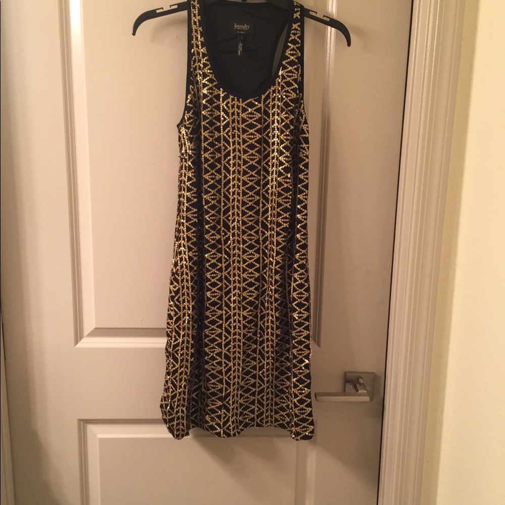 Laundry By Shelli Segal Sequin Detailed Mini Dress